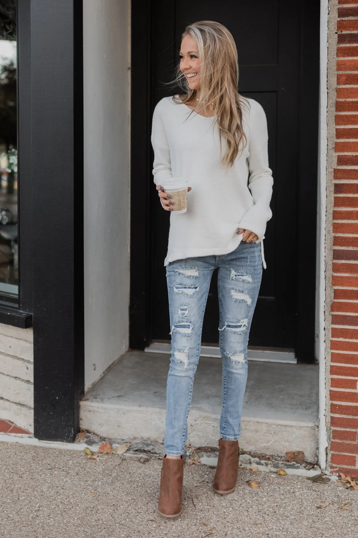 Say You Do Sweater- Off White