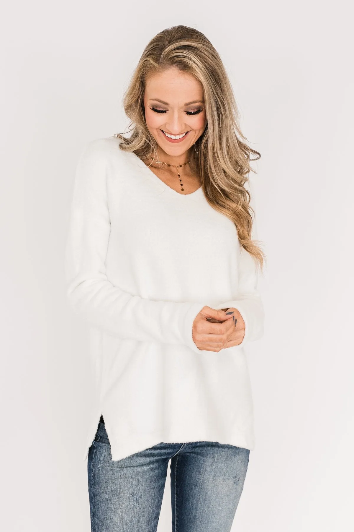 Say You Do Sweater- Off White