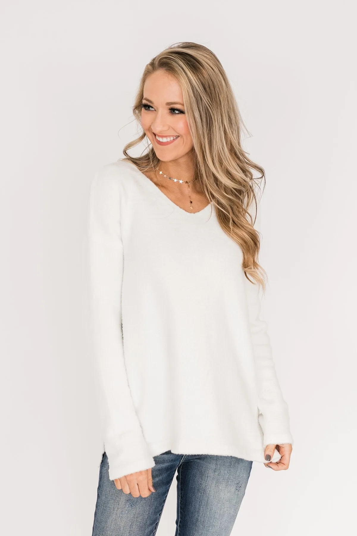 Say You Do Sweater- Off White