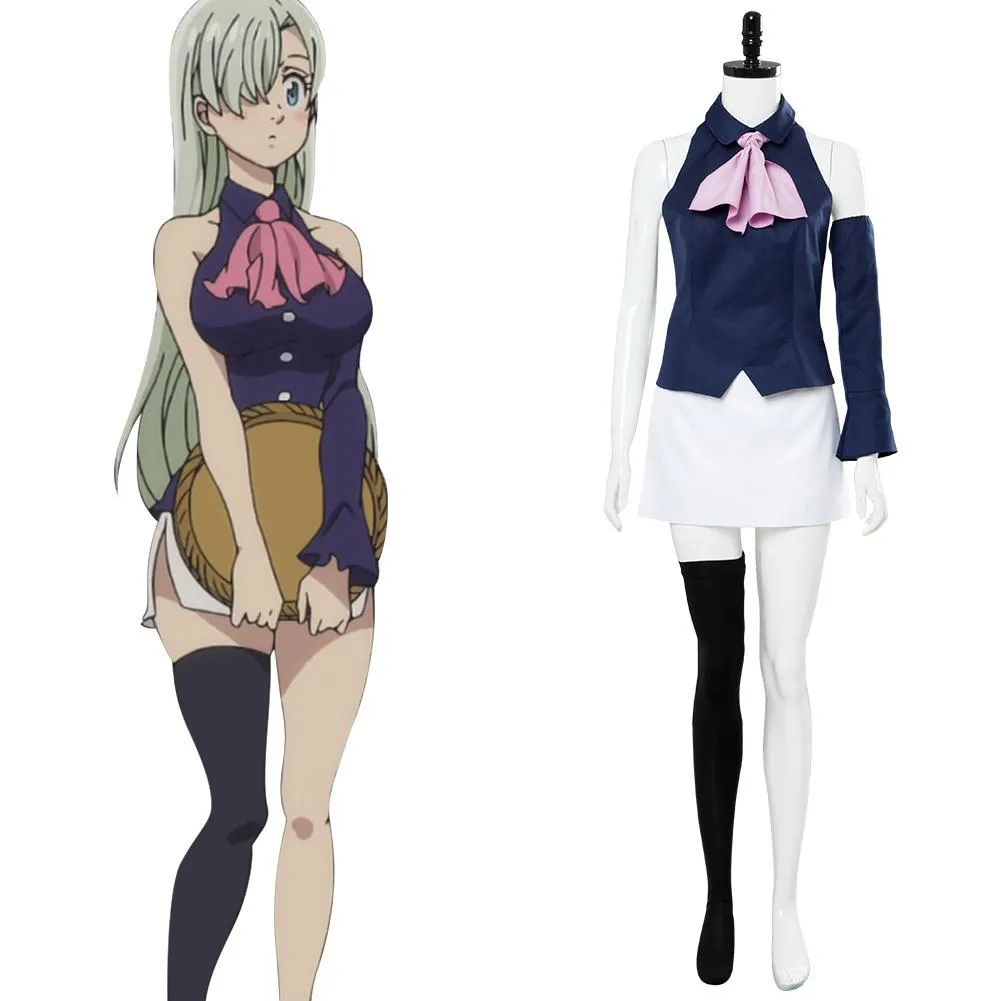 Seven Deadly Sins Movie Prisoners Of The Sky Elizabeth Liones Cosplay Costume