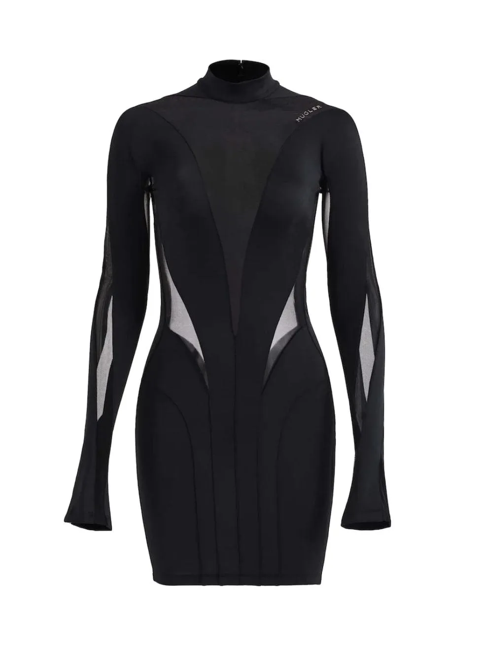 Sheer Panel Dress