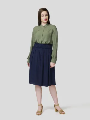 Skirt With Gathered Waistband Detail