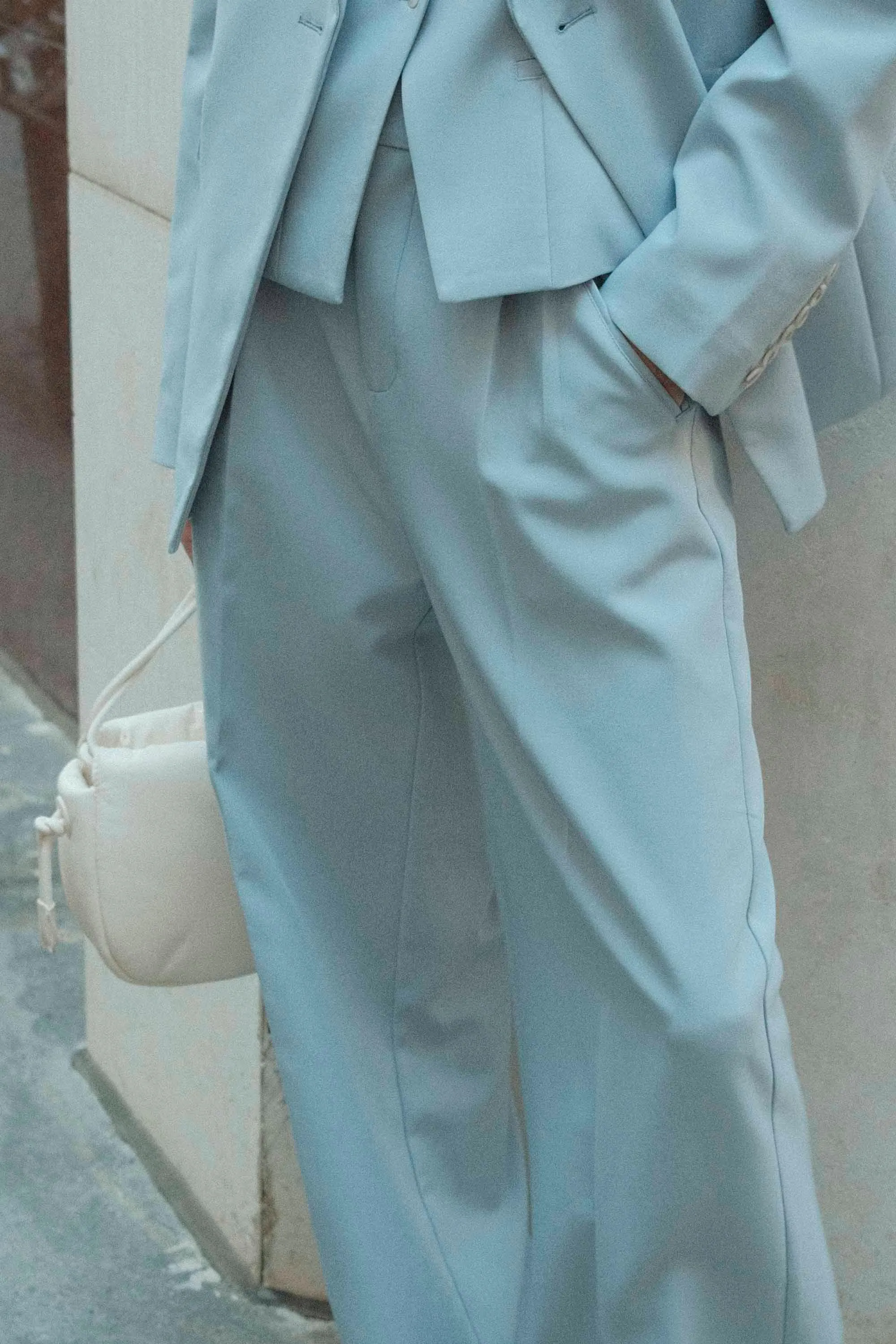 SKYLINE TAILORED TROUSERS | POWDER BLUE