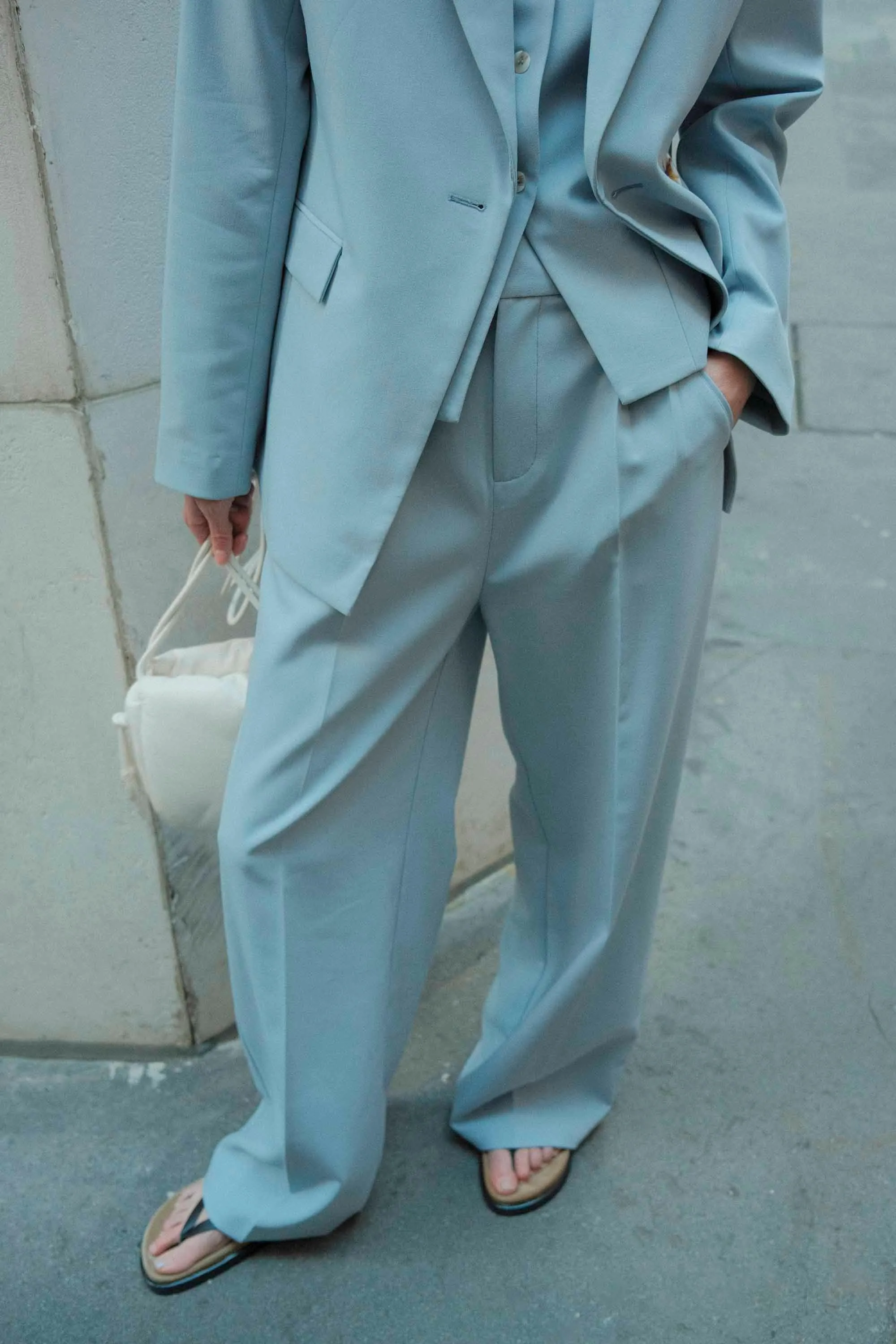 SKYLINE TAILORED TROUSERS | POWDER BLUE