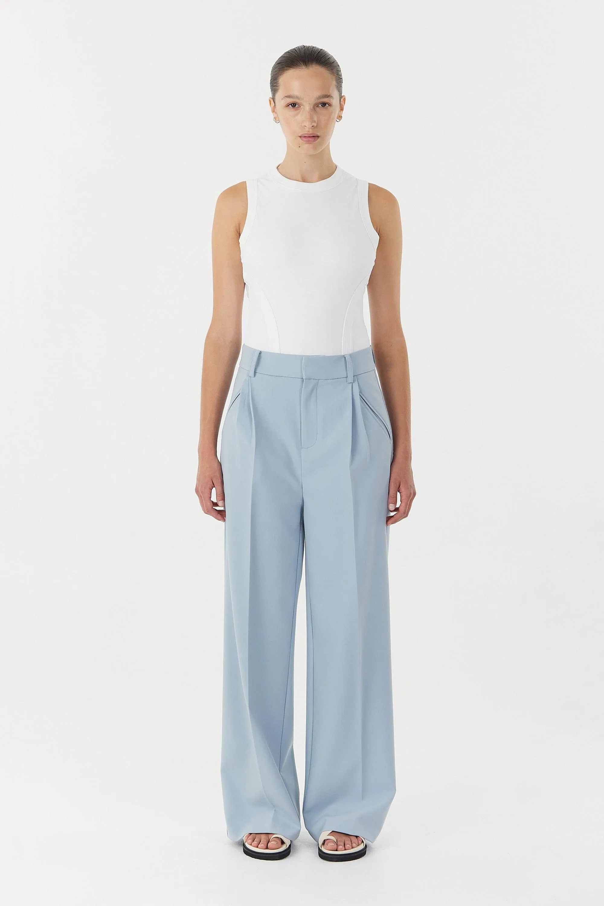 SKYLINE TAILORED TROUSERS | POWDER BLUE