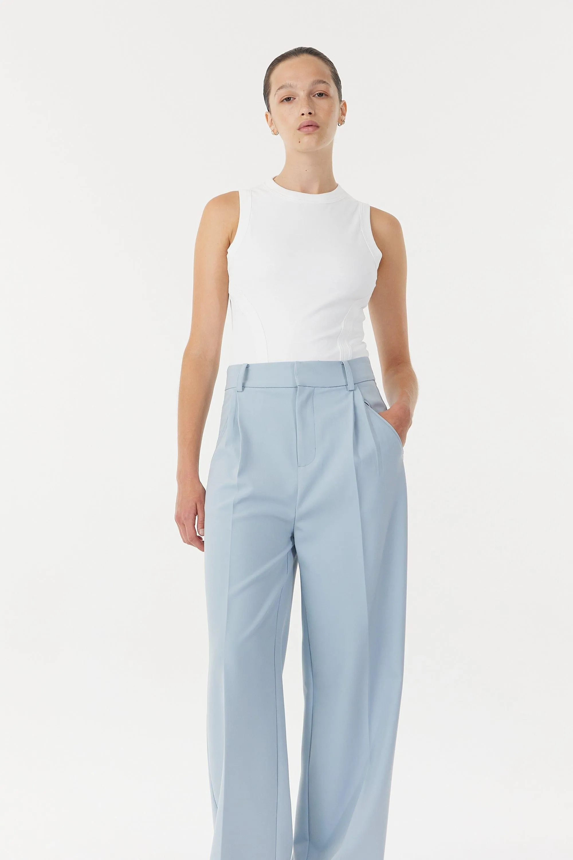 SKYLINE TAILORED TROUSERS | POWDER BLUE