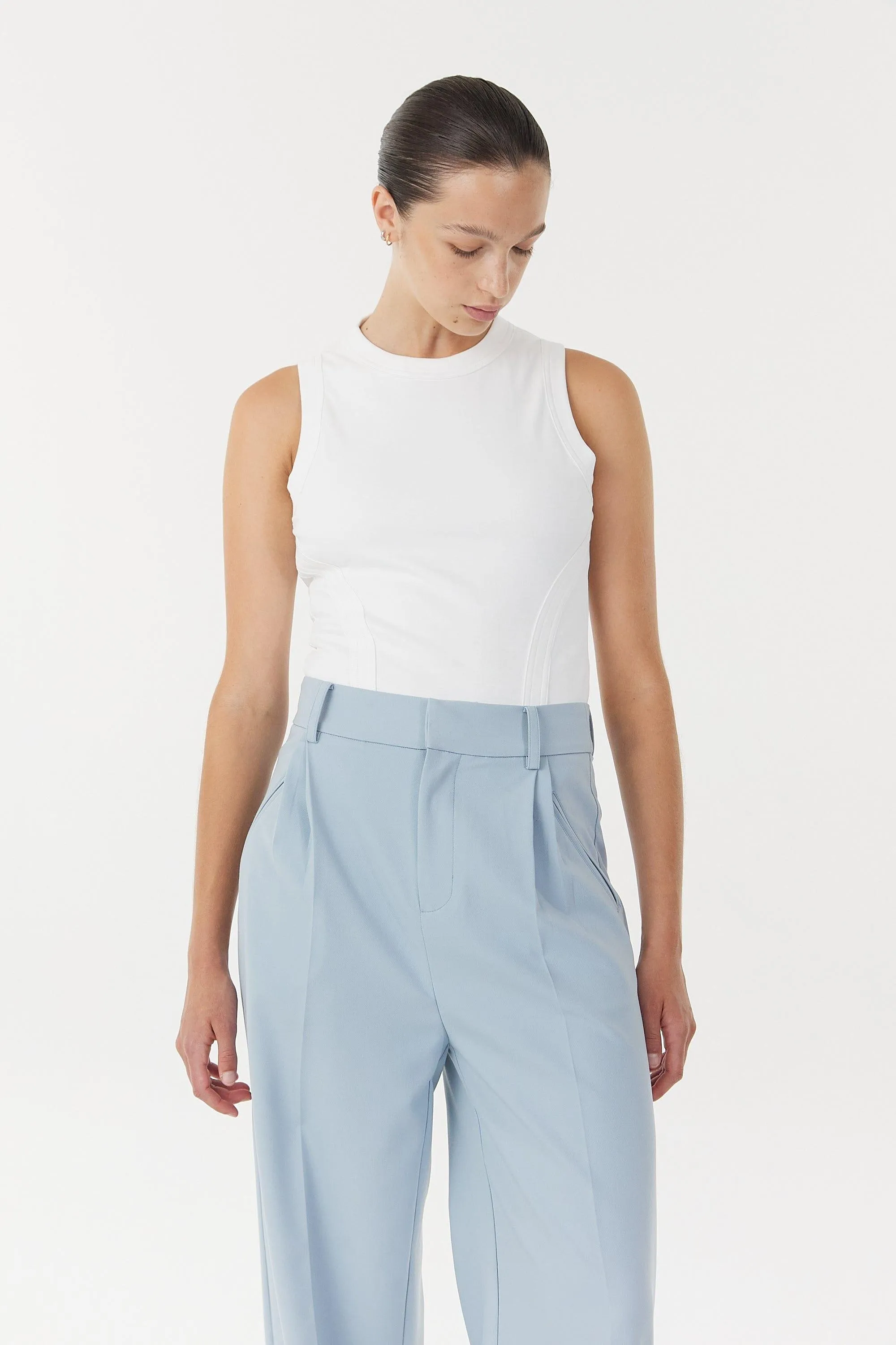 SKYLINE TAILORED TROUSERS | POWDER BLUE