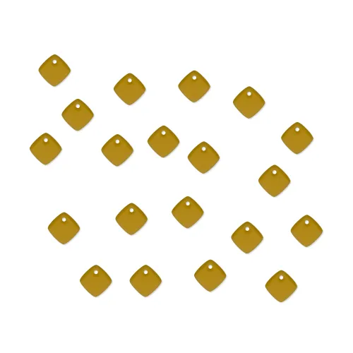 Small Chubby Diamond Charms - 10 Pairs