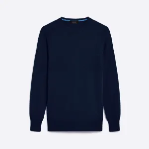 Solid & Stripe Combo Crew Neck Sweater