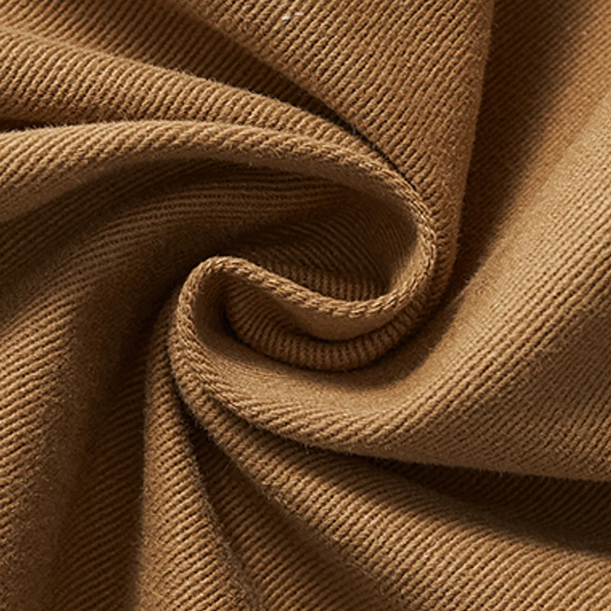 Solid Color Tapered Cotton Trousers