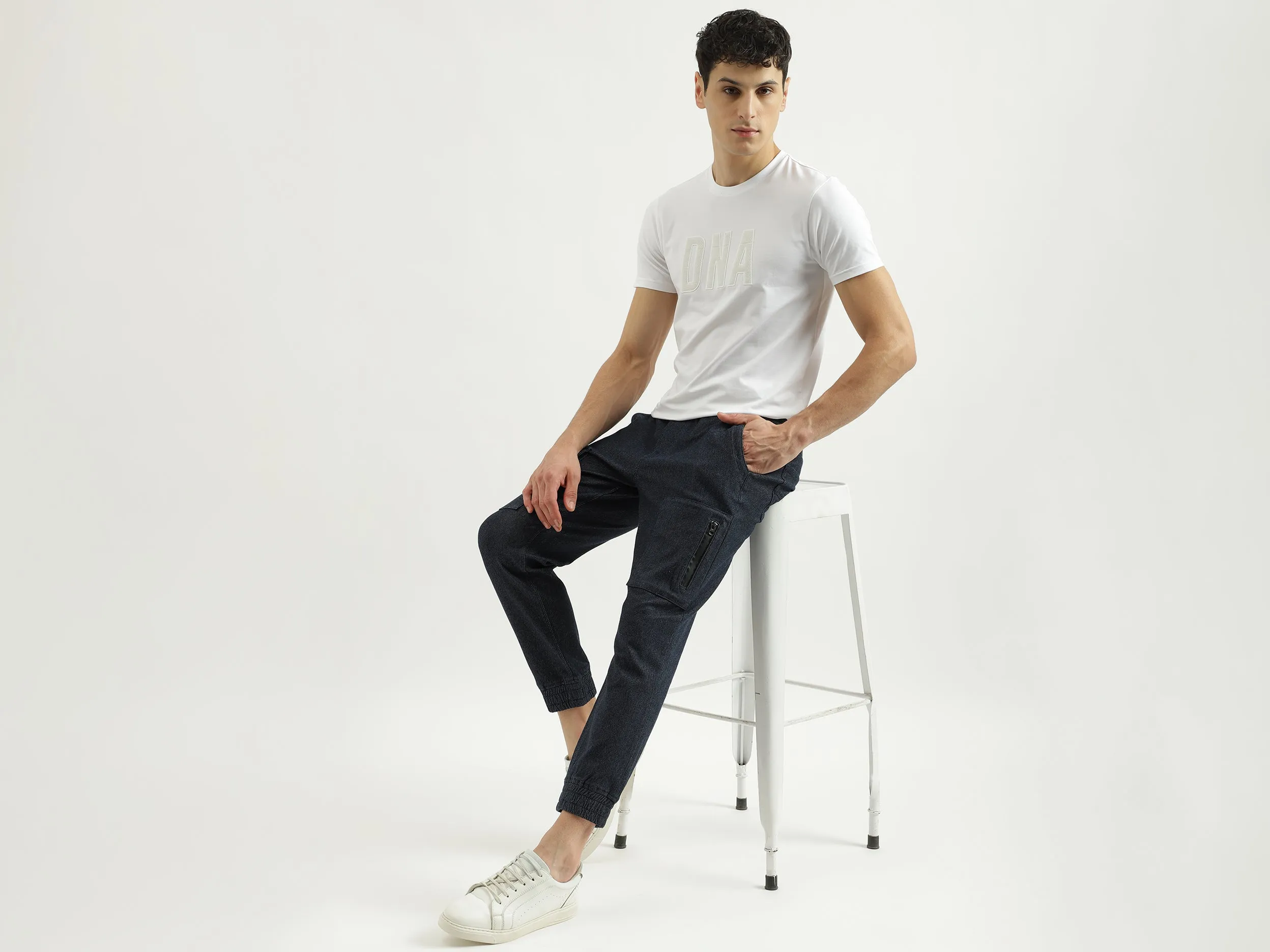 Solid Jogger Fit Trousers