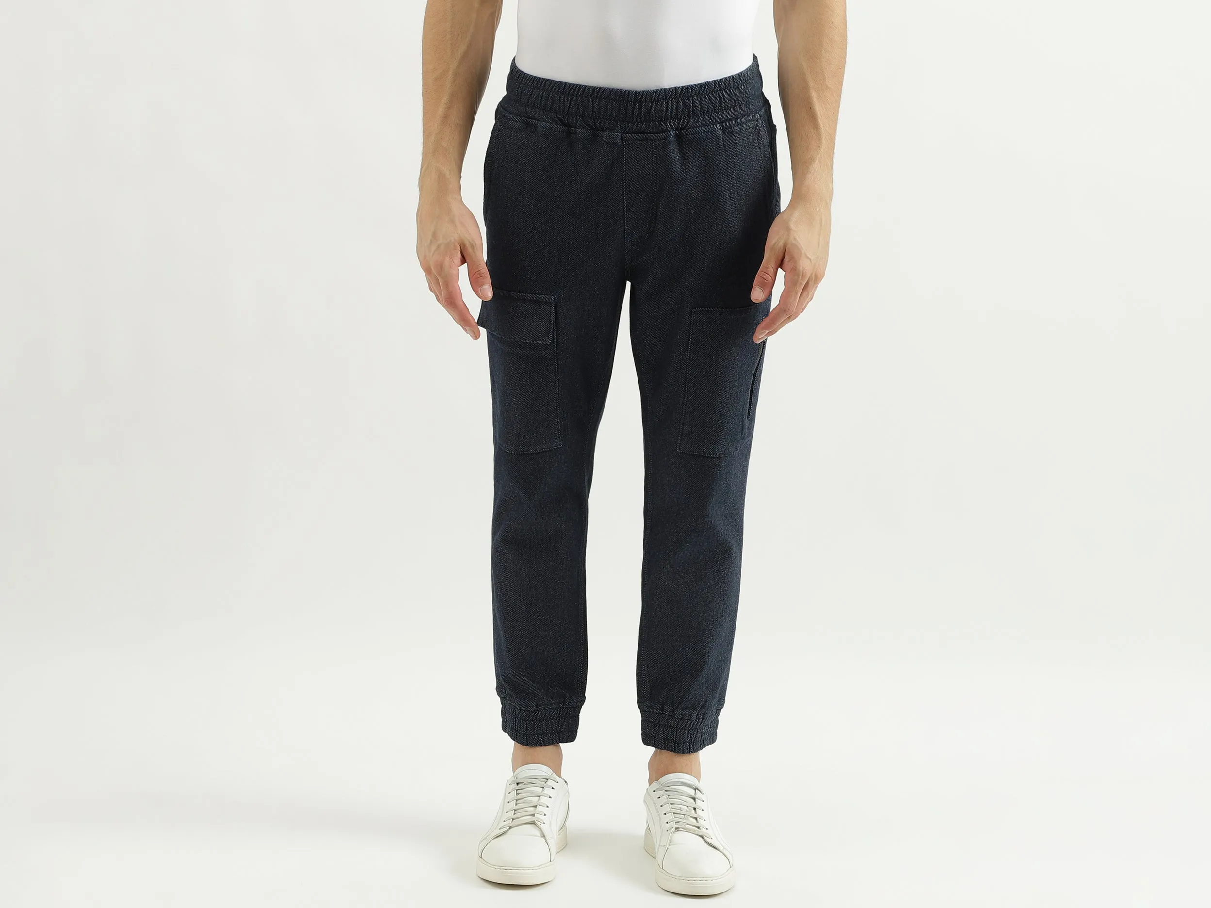 Solid Jogger Fit Trousers