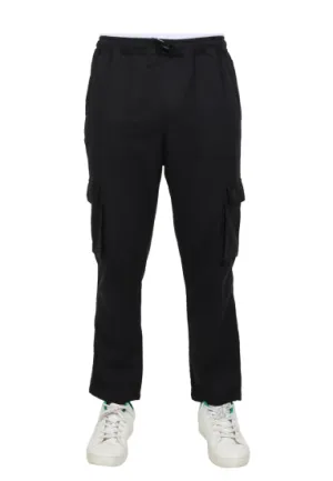 Solid Relaxed Fit Trousers
