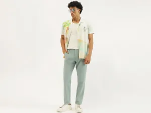Solid Relaxed Fit Trousers