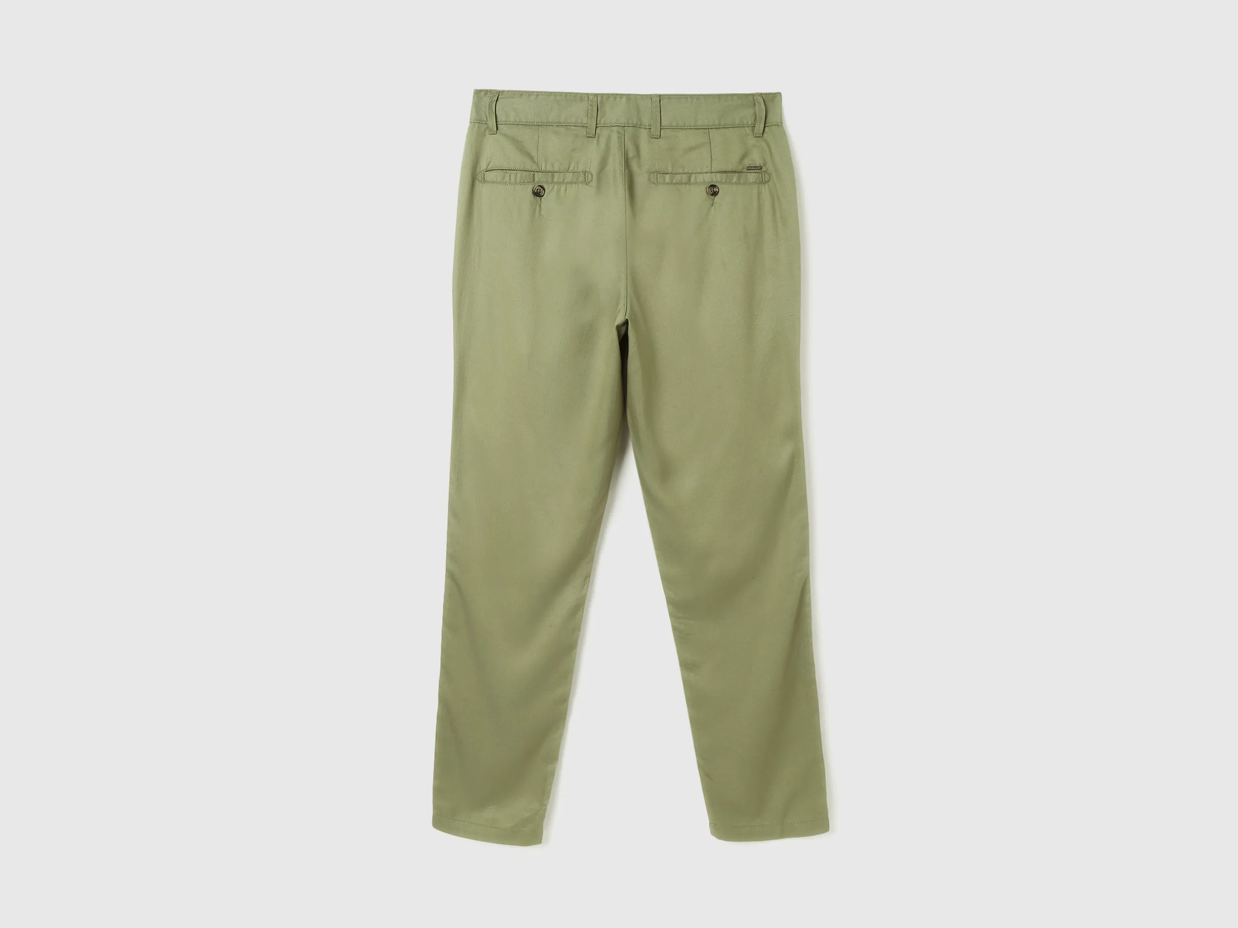 Solid Relaxed Fit Trousers