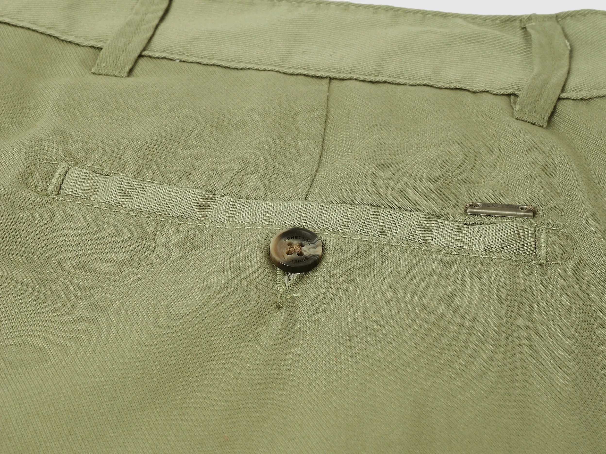 Solid Relaxed Fit Trousers