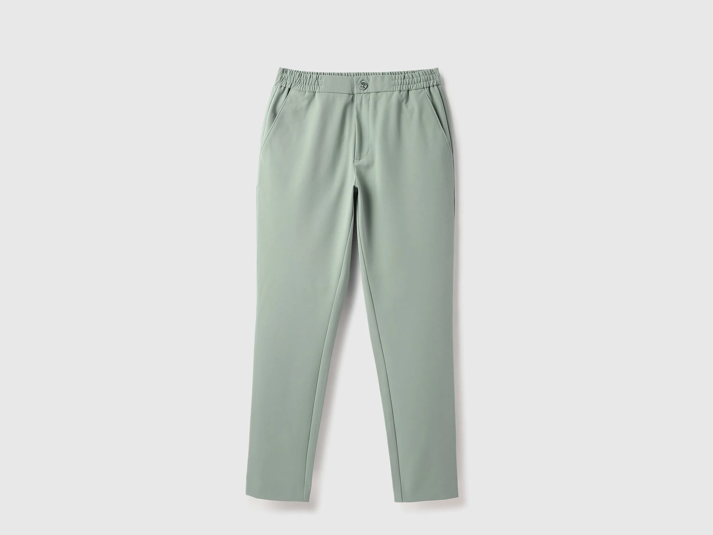 Solid Relaxed Fit Trousers