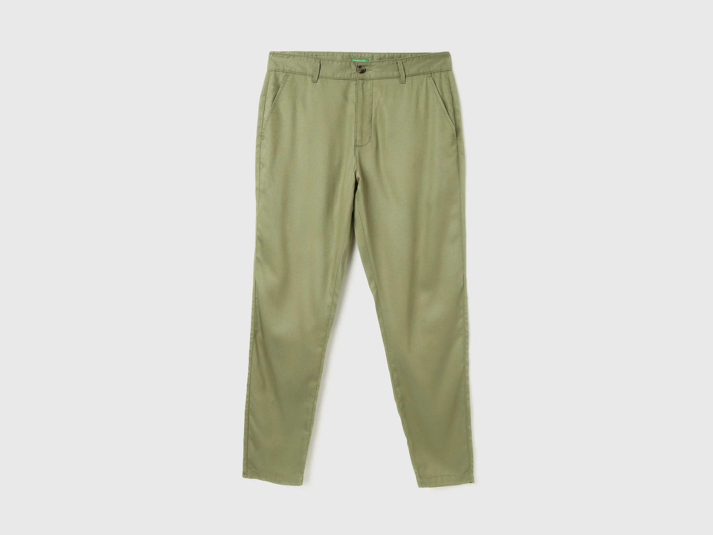 Solid Relaxed Fit Trousers