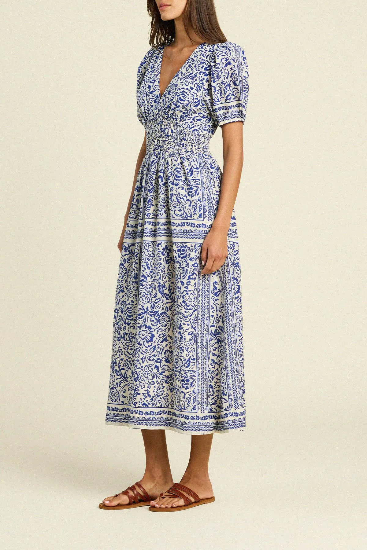 Sonia Dress - Hydra Border