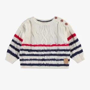 Souris Mini Striped Knitted Sweater - Baby