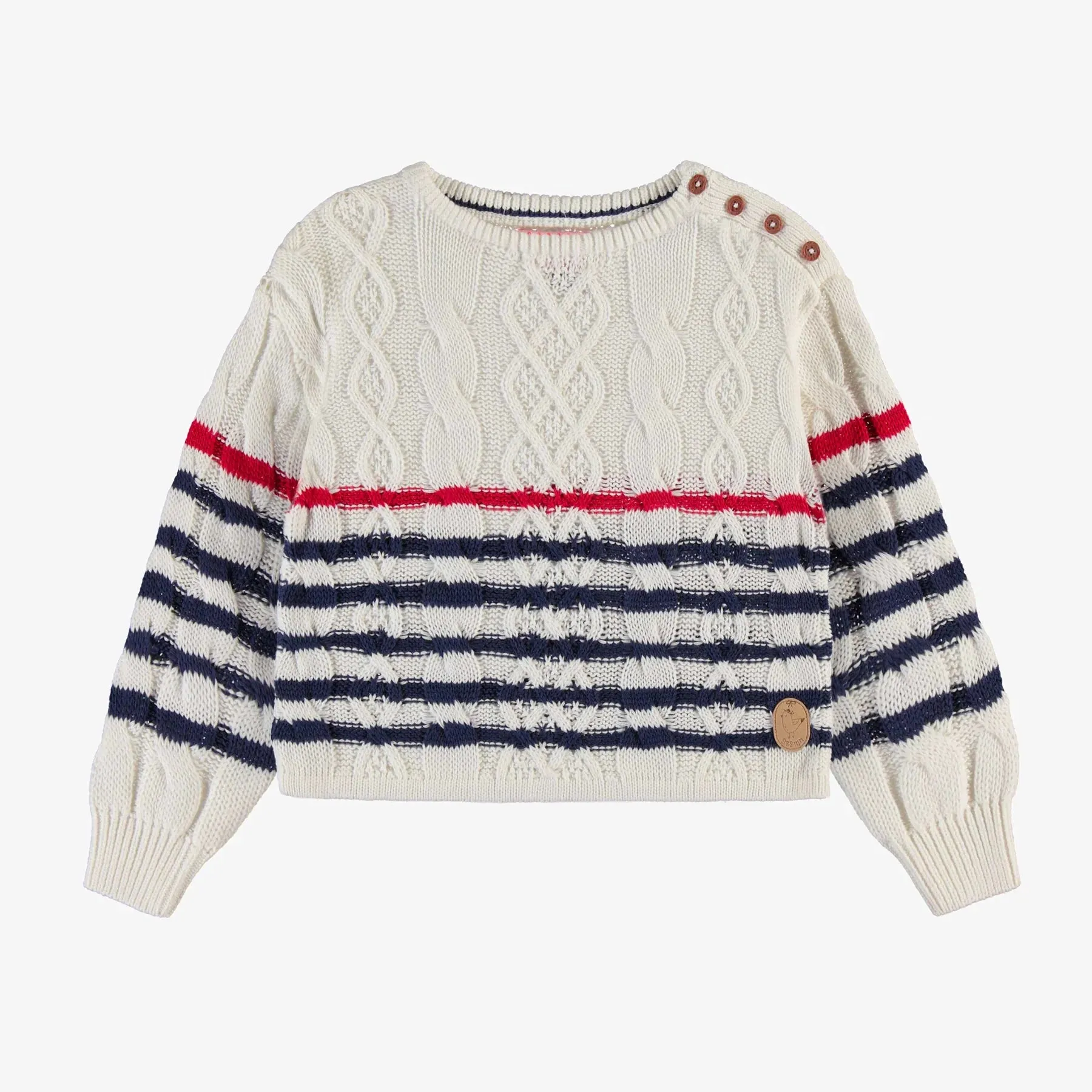 Souris Mini Striped Knitted Sweater - Child