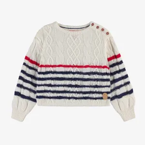 Souris Mini Striped Knitted Sweater - Child