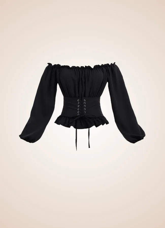 Steampunk Renaissance Off Shoulder Shirt
