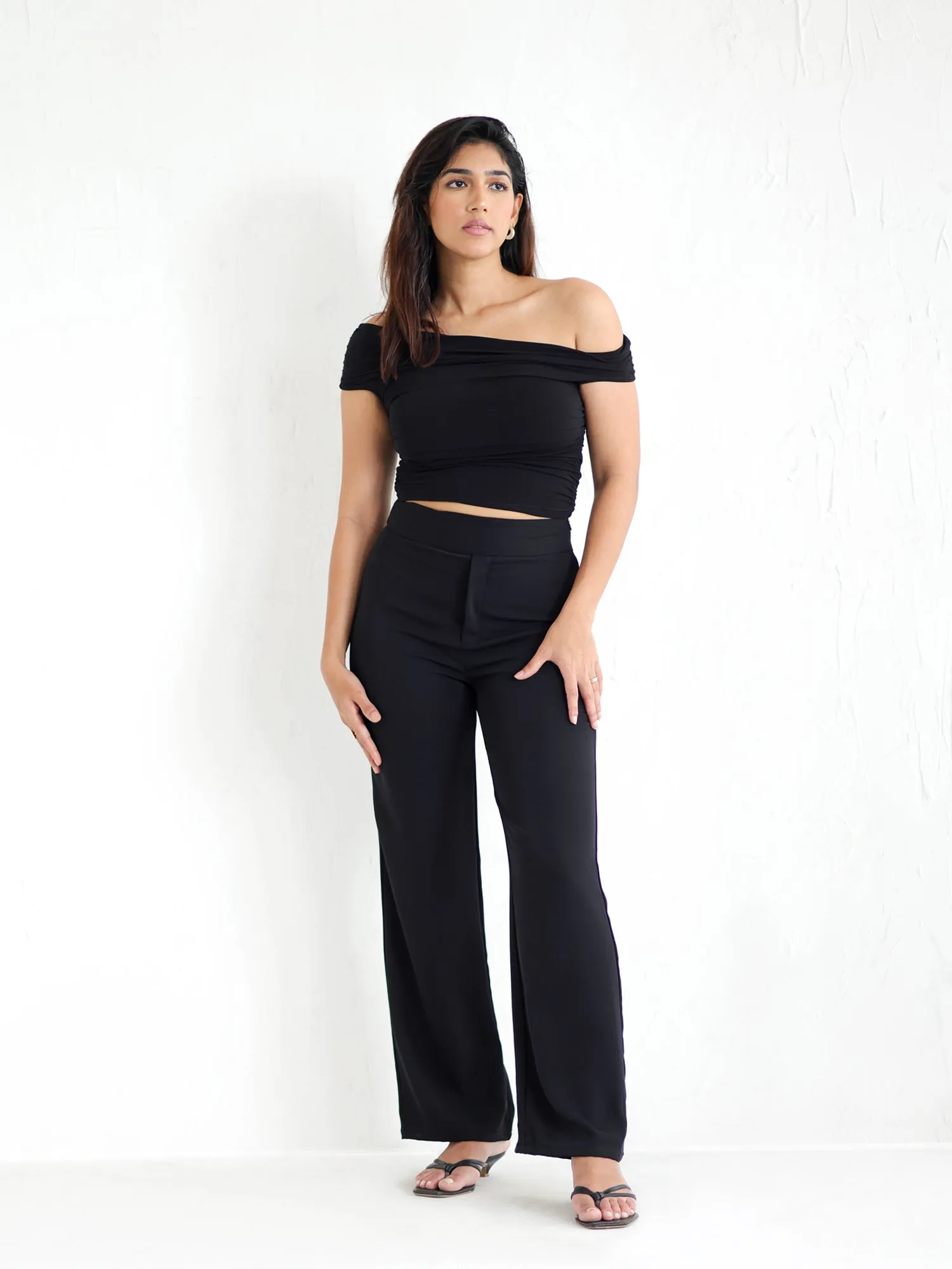 Straight Leg High Waist Pant