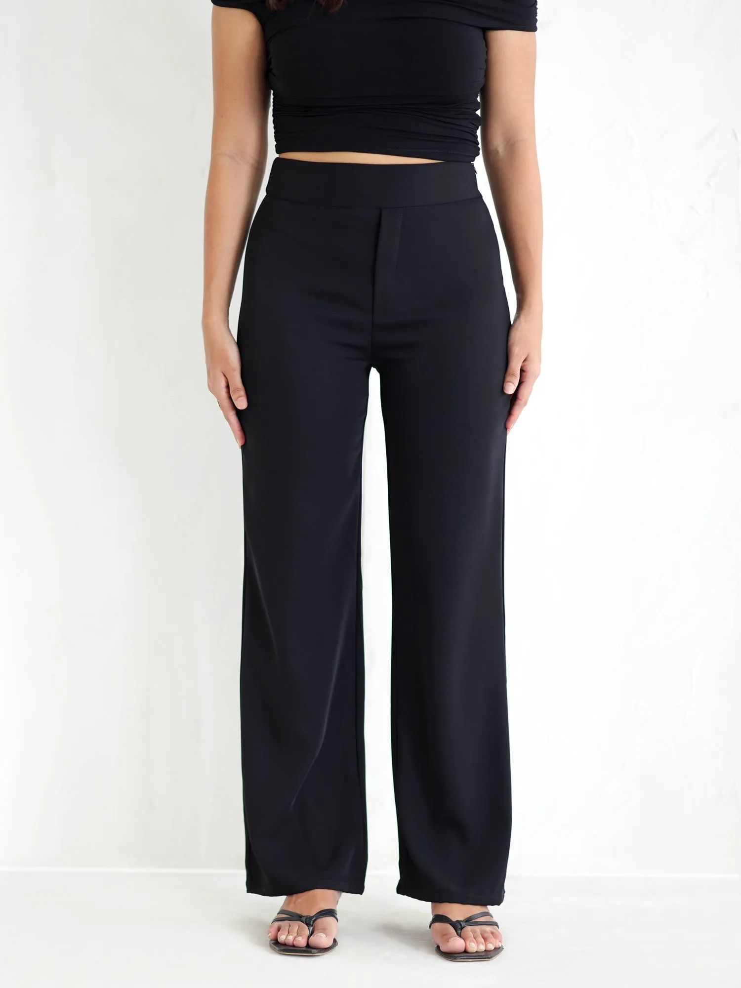 Straight Leg High Waist Pant