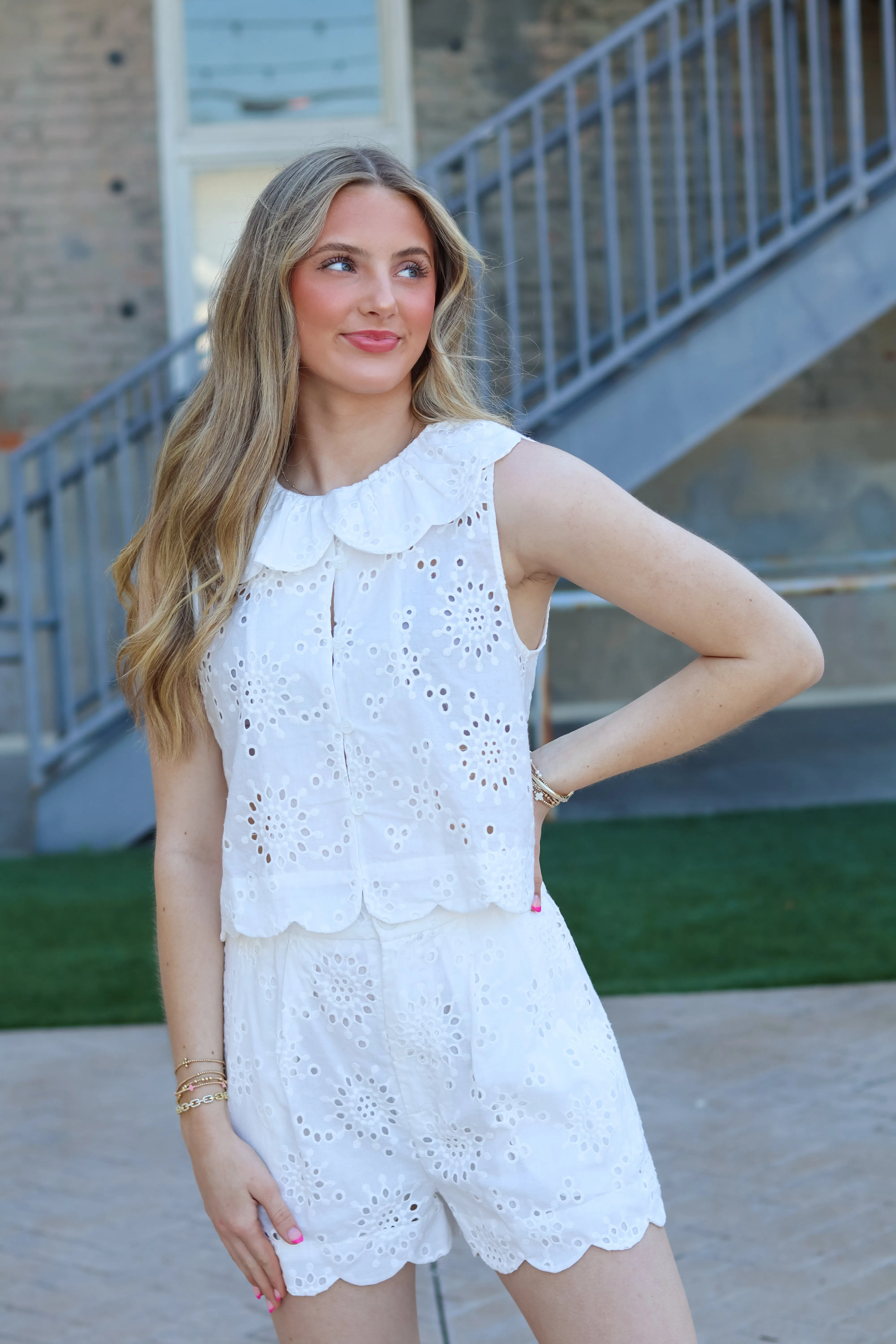 Swept Away Lace Short Set