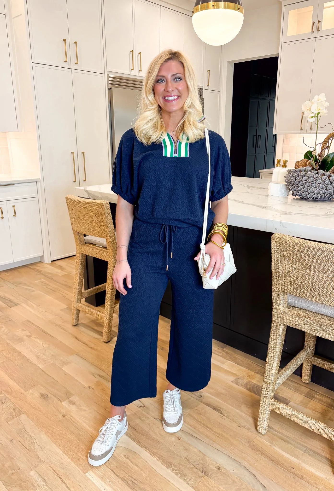 Take The Leap Top in Navy