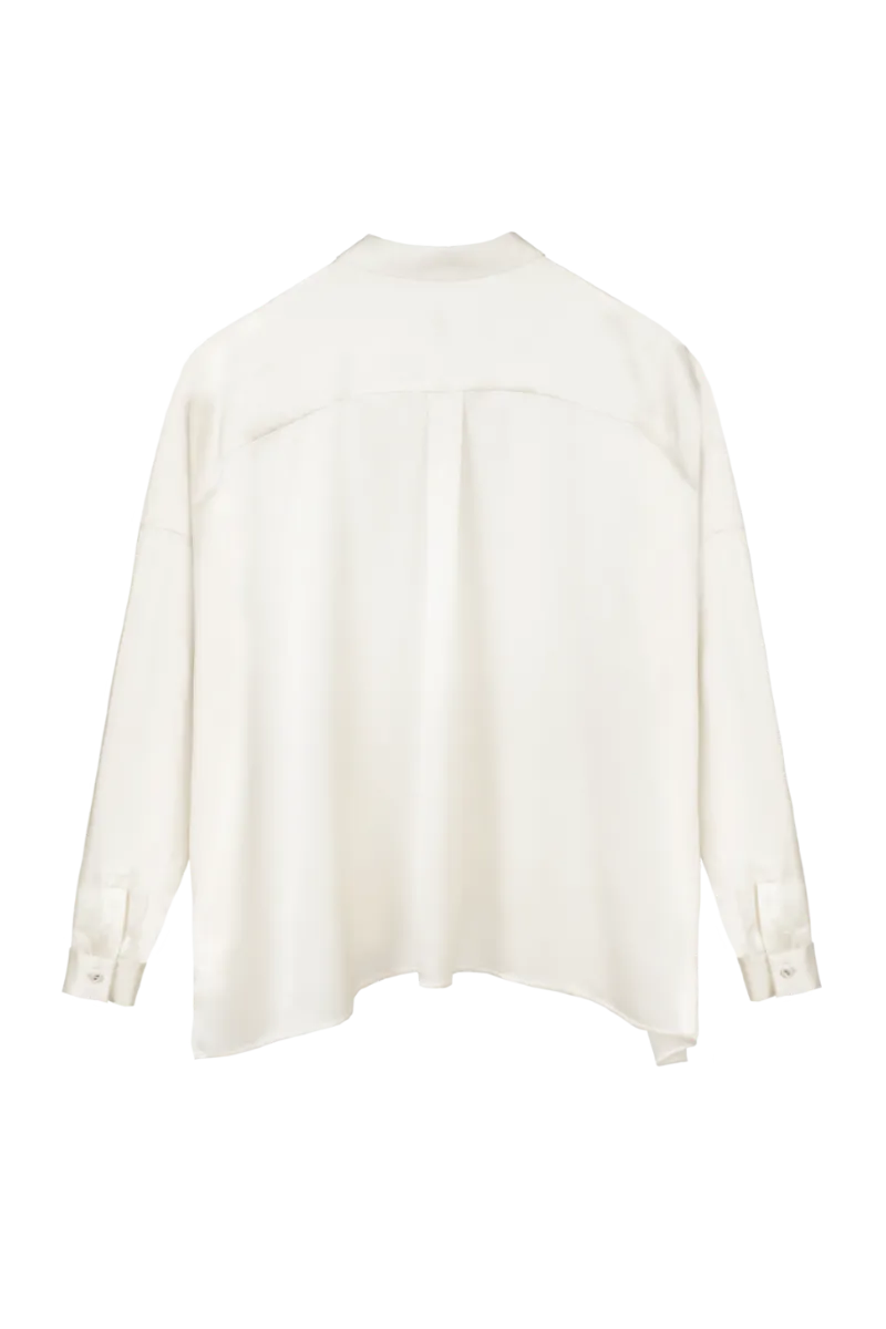 TARA ALMOND: ORGANIC SILK SHIRT