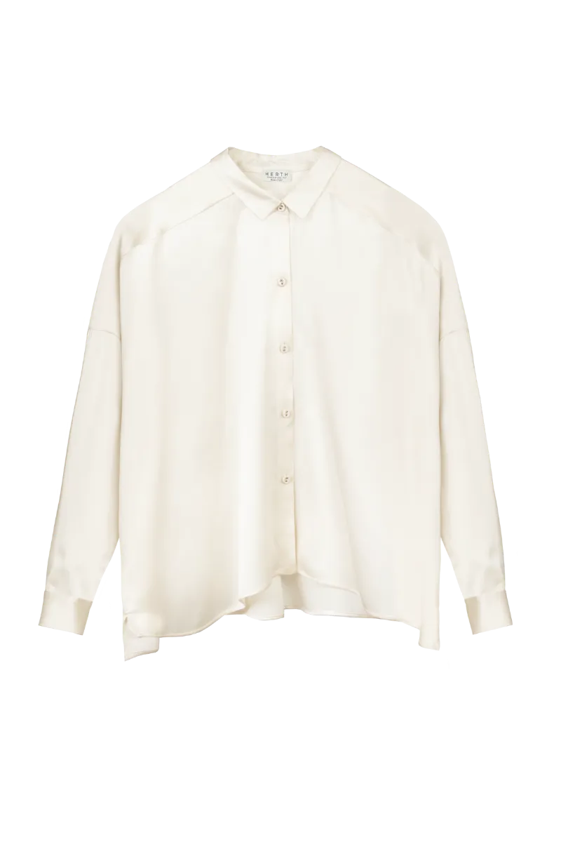 TARA ALMOND: ORGANIC SILK SHIRT