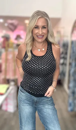 The Metallic Stud Tank Top