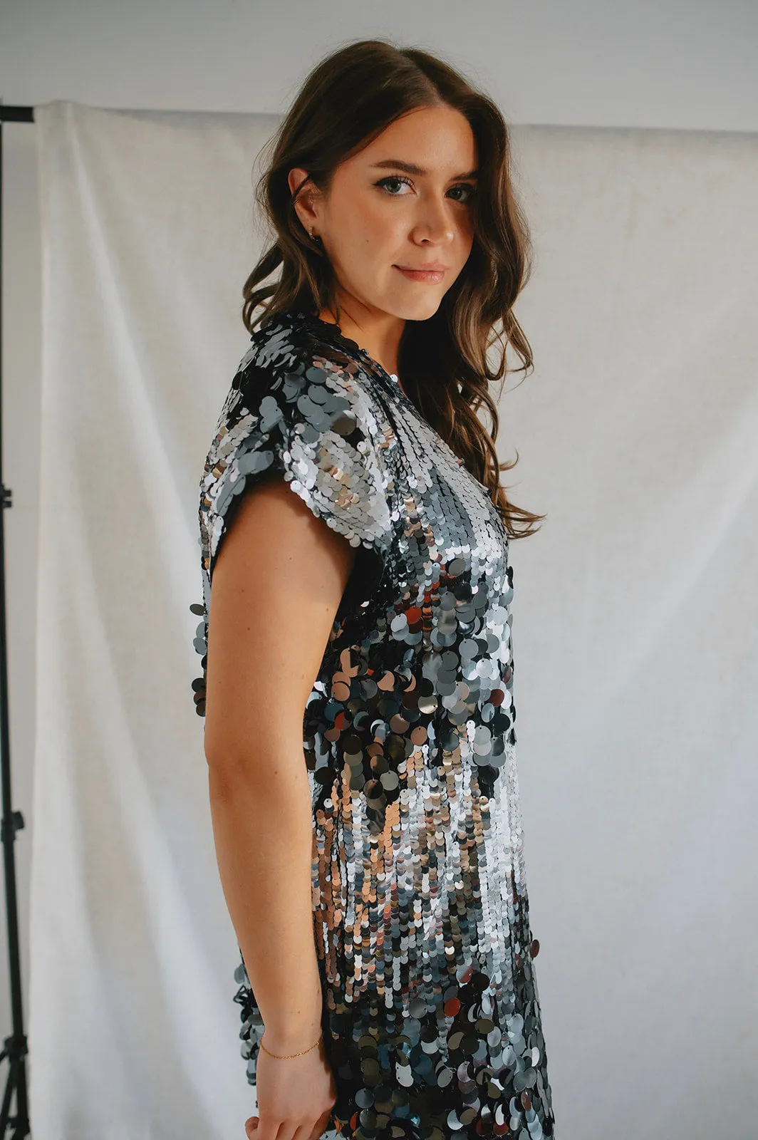 The Silver Linings Mini Dress