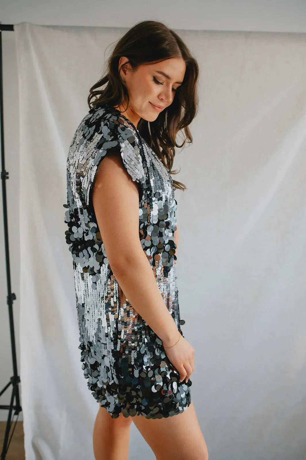 The Silver Linings Mini Dress
