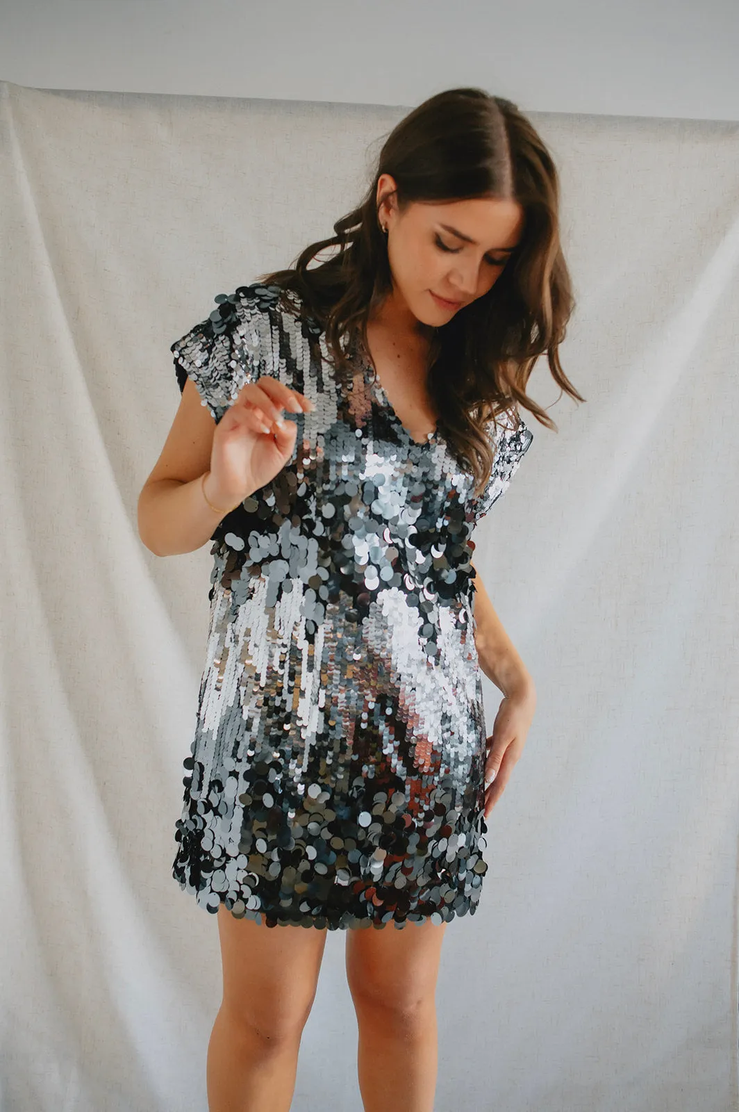The Silver Linings Mini Dress