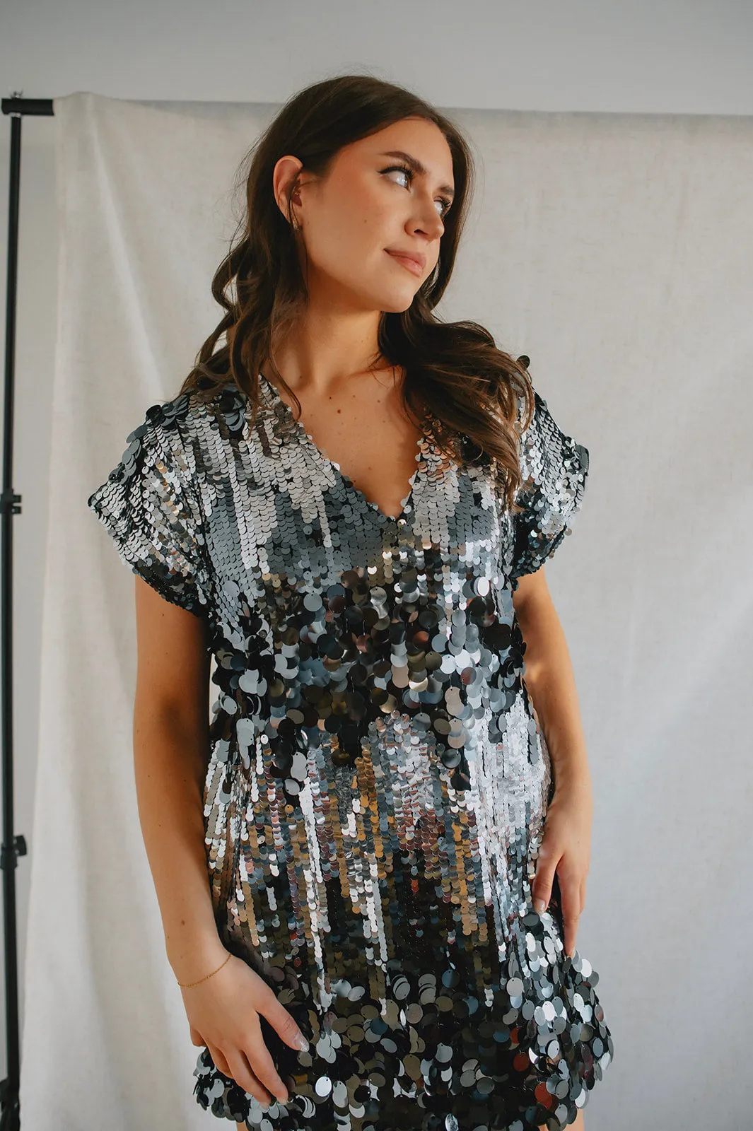 The Silver Linings Mini Dress