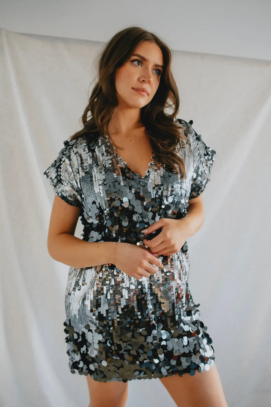 The Silver Linings Mini Dress