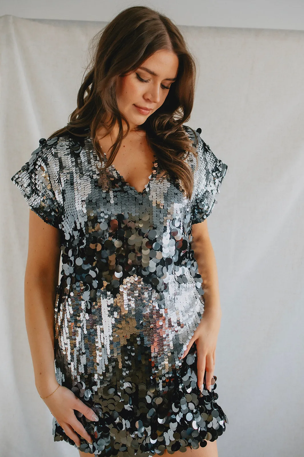 The Silver Linings Mini Dress