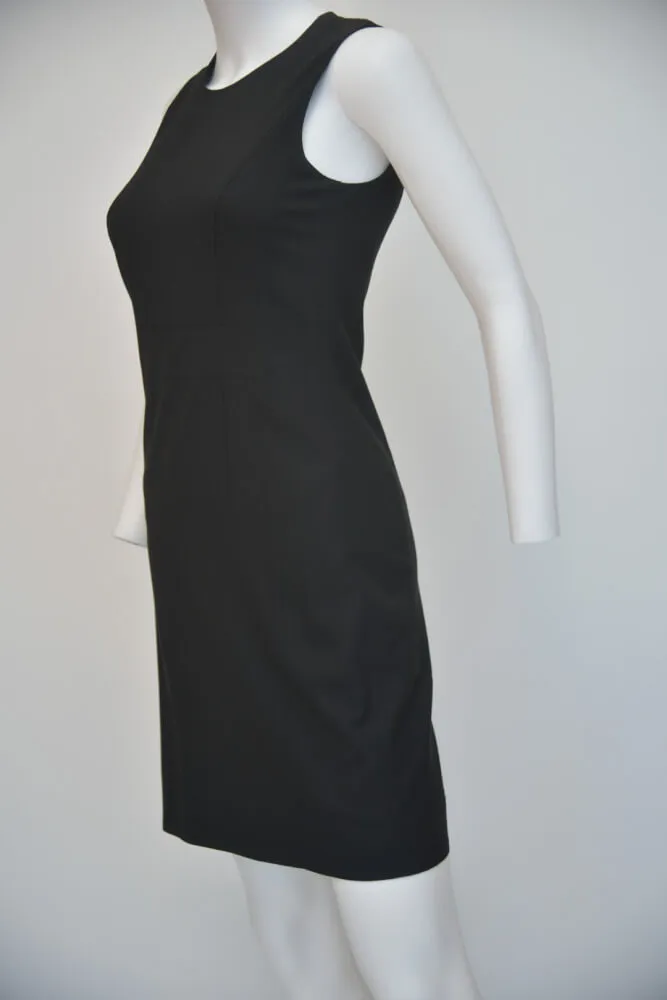 Theory Black Straight Sleeveless Short Dress