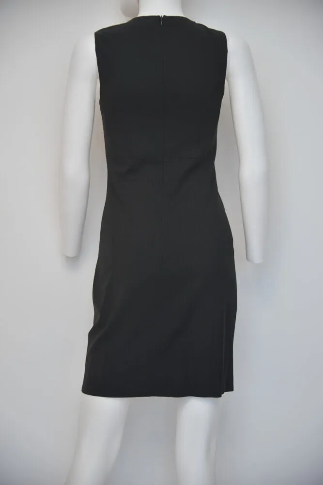 Theory Black Straight Sleeveless Short Dress