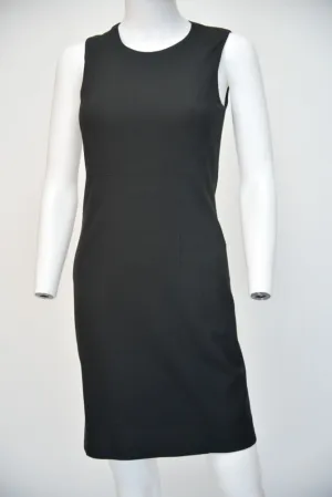 Theory Black Straight Sleeveless Short Dress