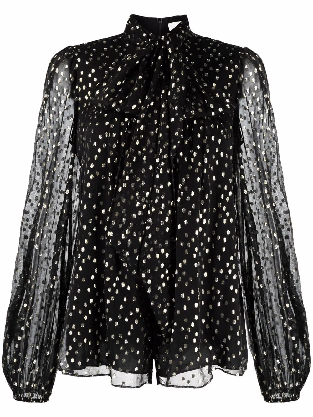 Tie neck blouse