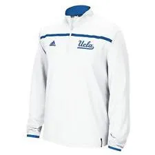 UCLA Bruins Adidas Adult White Quarter Zip Pullover