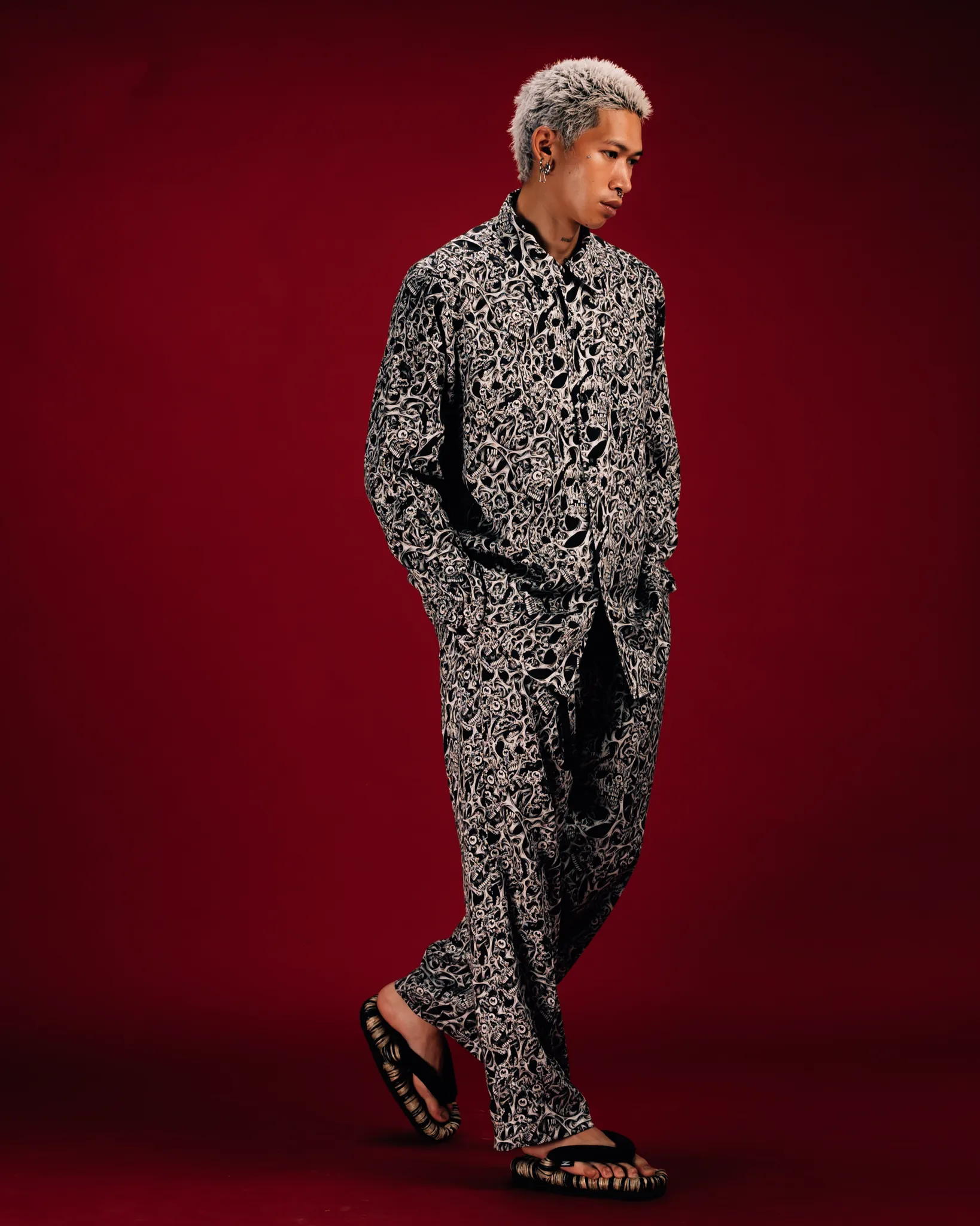 [UNISEX] RAFEL DELALANDE X LOCO MOSQUITO BELTED TROUSERS