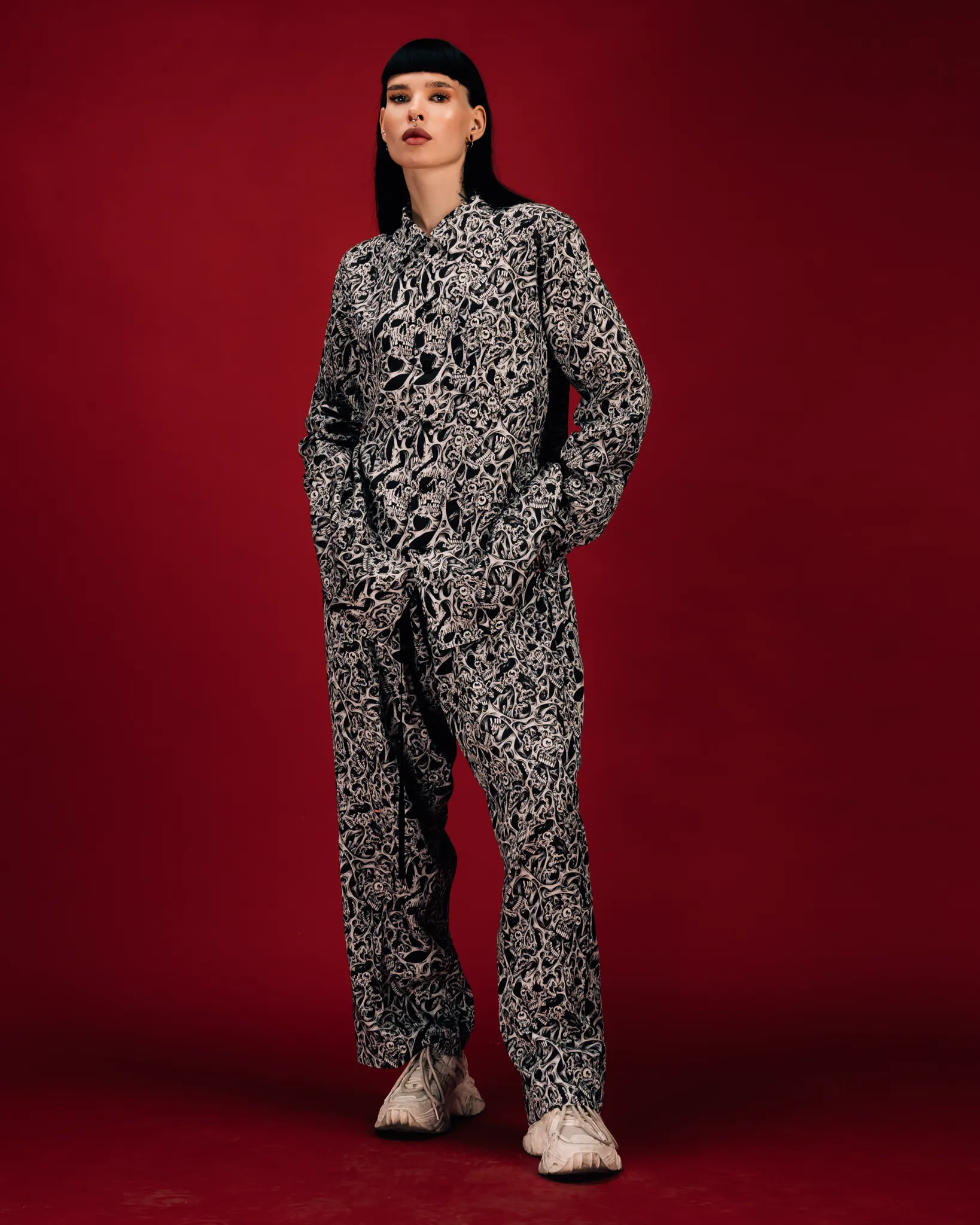 [UNISEX] RAFEL DELALANDE X LOCO MOSQUITO BELTED TROUSERS