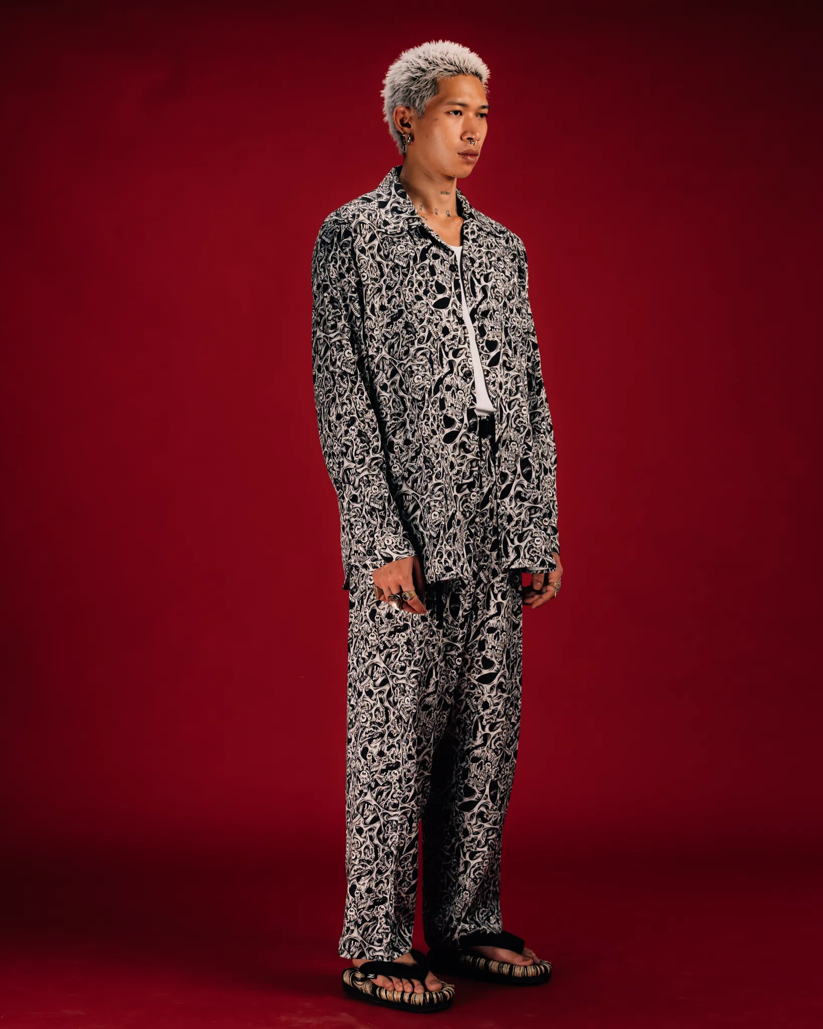 [UNISEX] RAFEL DELALANDE X LOCO MOSQUITO BELTED TROUSERS