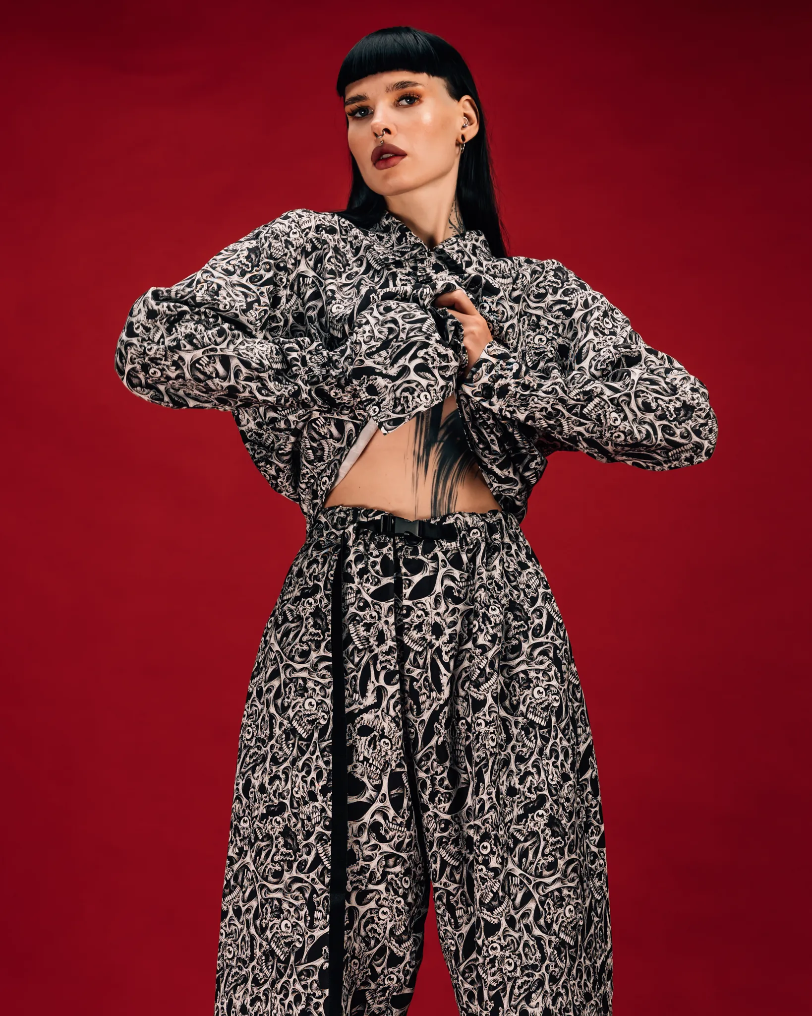 [UNISEX] RAFEL DELALANDE X LOCO MOSQUITO BELTED TROUSERS