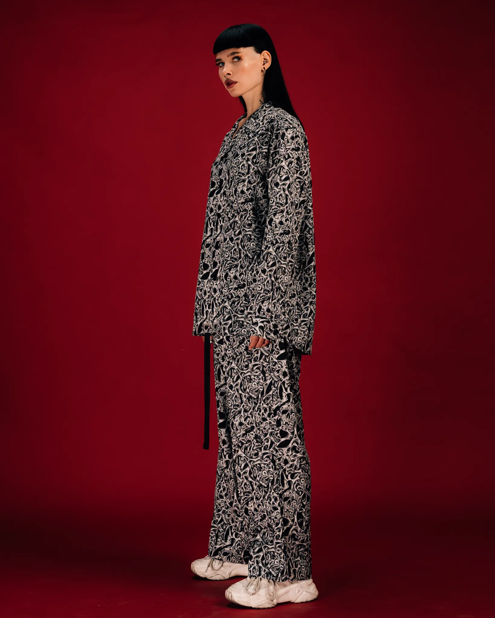 [UNISEX] RAFEL DELALANDE X LOCO MOSQUITO BELTED TROUSERS